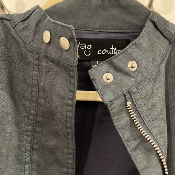 Faux Suede Moto Jacket - Picture 2 of 7